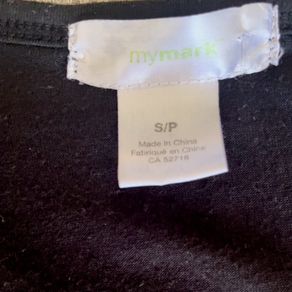 Chic Black and Gray Graphic Long Sleeve Top - Picture 6 of 6